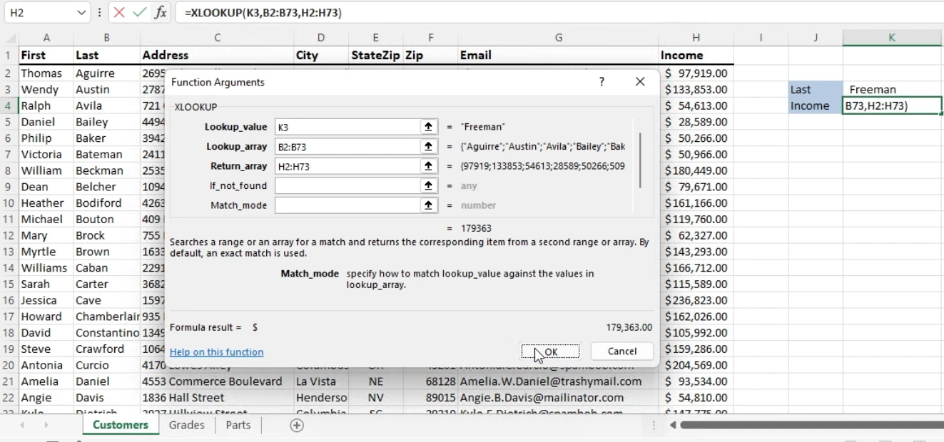 XLOOKUP
